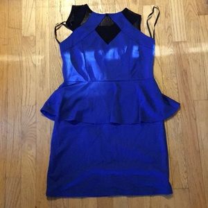 Blue peplum from deb